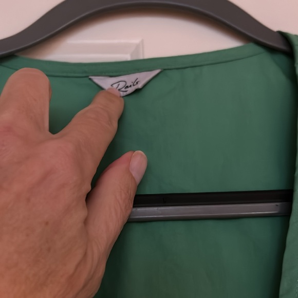 Rails Green Organic Cotton Constitine Self Tie Midi Dress Size Small - Picture 9 of 13